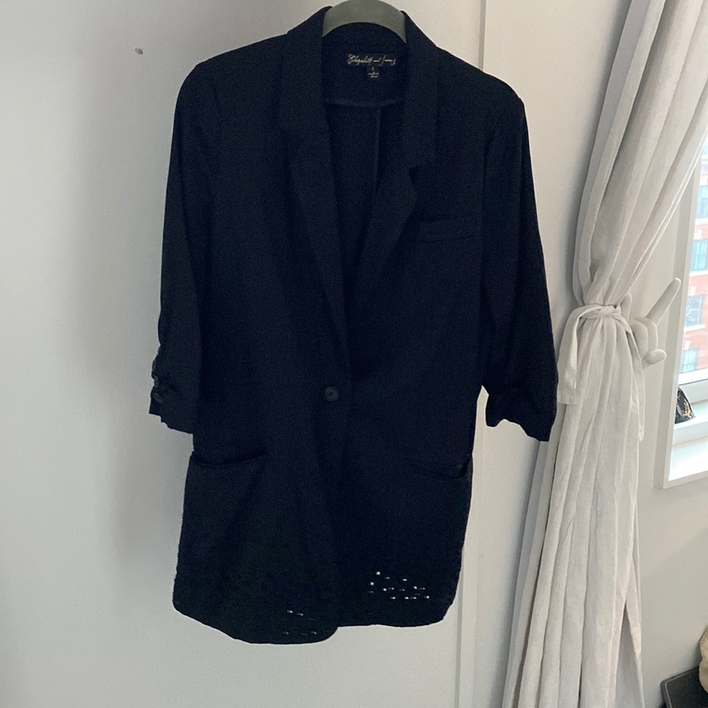 Elizabeth and James perforated blazer size 8